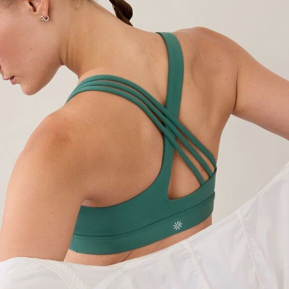 Athleta Train Free Bra A-C TEAL S NWT IN PACKAGE - Picture 4 of 10
